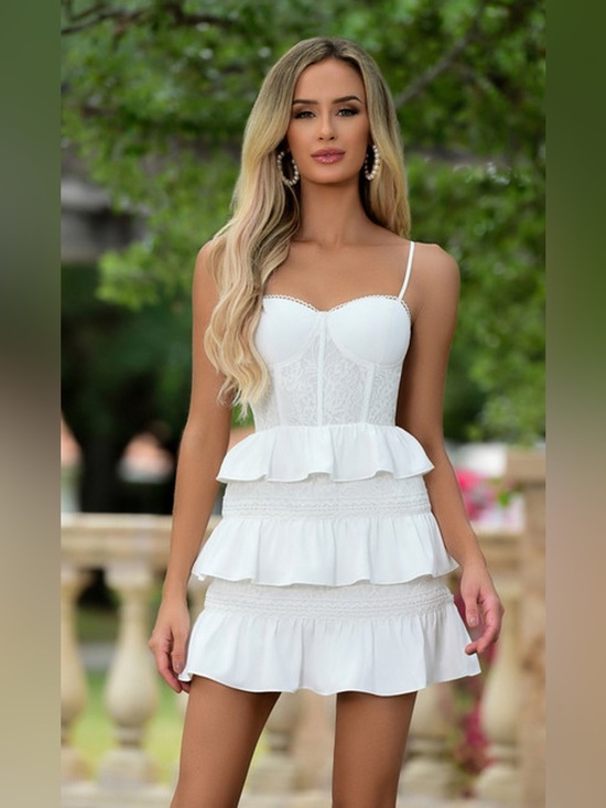 DO+BE Dresses & Skirts - NWT DO+BE Corset Mini Dress | Medium | White
